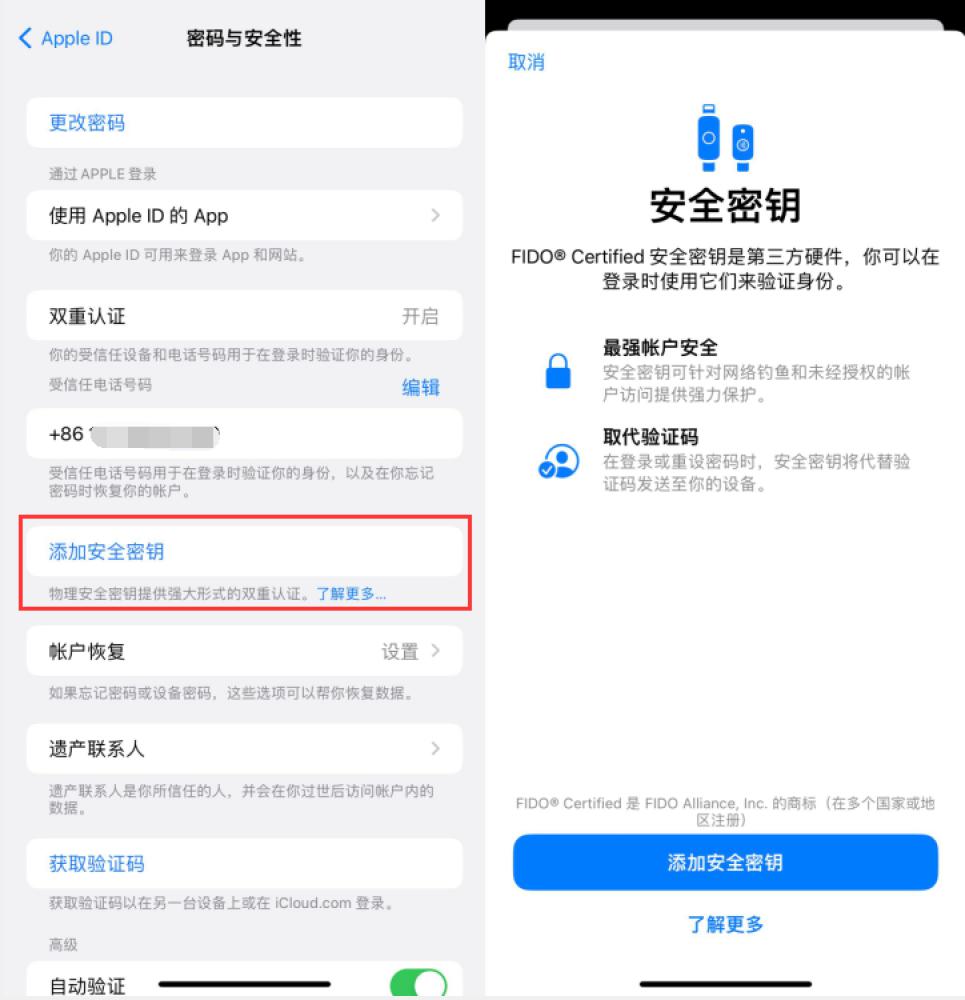 泸溪苹果服务网点分享物理安全密钥有什么用？iOS 16.3新增支持物理安全密钥会更安全吗？ 